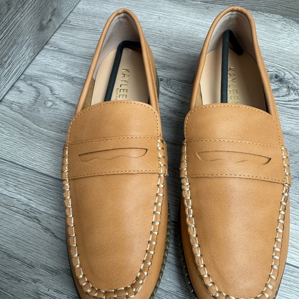 Kayleen by Los Angeles Somi 28 tan brown women’s loafers casual shoes 8.5 NIB - Picture 4 of 8